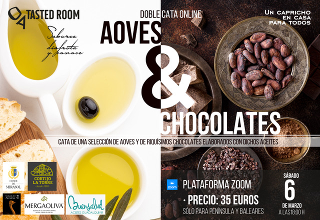 Cata Virtual de AOVEs y chocolates